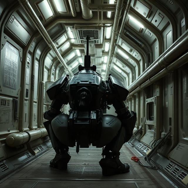 Davan Ore — captain of the Marrow, salvage barge cargo bay