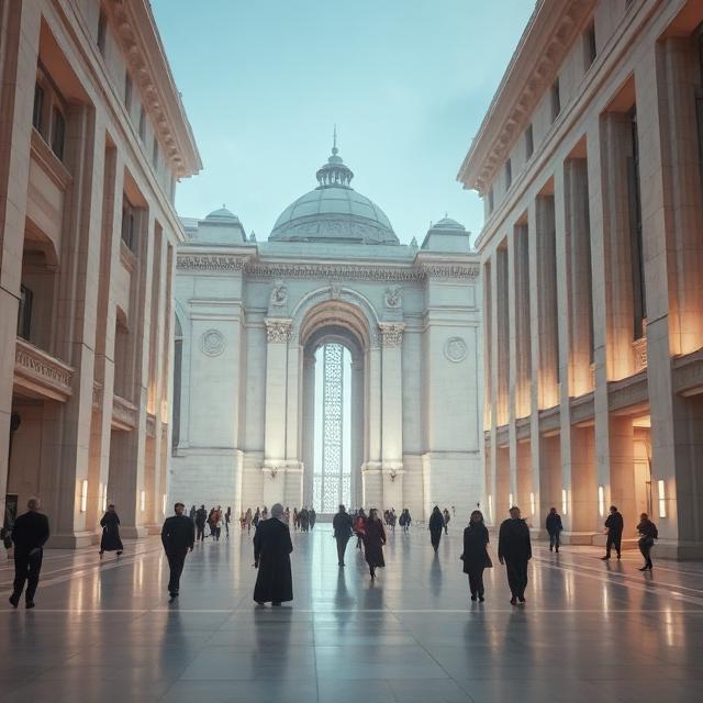 Synapse-Guild — The Tessera, inner-world administrative plaza