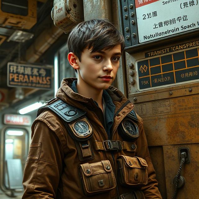 Yamar — teenager in salvage gear at outer-ring waystation